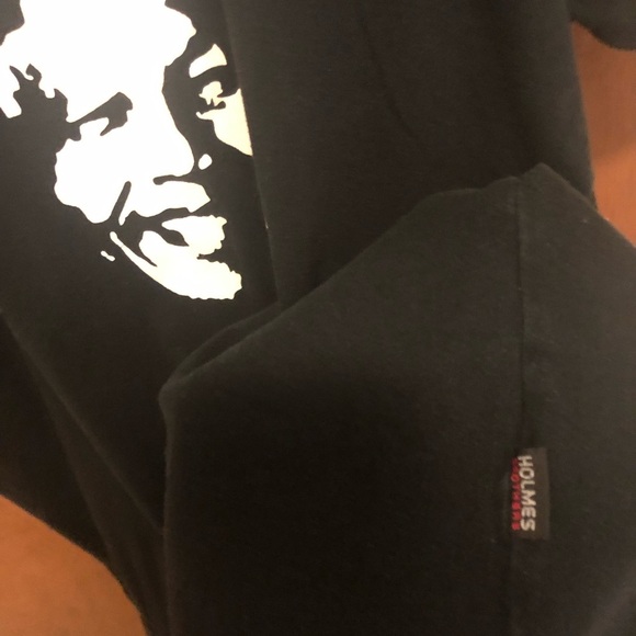 NELSON MANDELA Black Graphic TEE MADE IN SOUTH AFRICA Size XL HOLMES BROTHERS - Picture 3 of 10